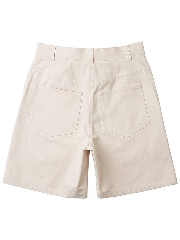 Women's Cotton Shorts Ivory - MONCLER - BALAAN 3