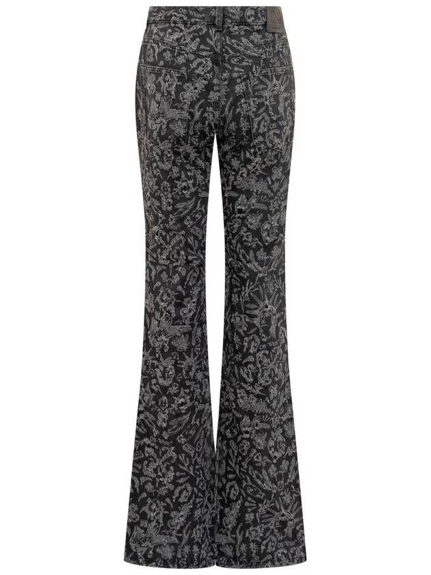 Denim Straight Pants OWYA047S24DEN001 1001 BLACK - OFF WHITE - BALAAN 3