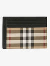 Vintage Check Money Clip Card Wallet Archive Beige - BURBERRY - BALAAN 3