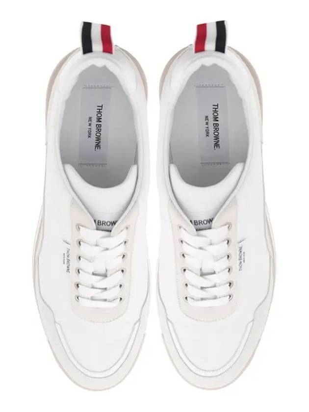 Eco Nylon Alumni Low Top Sneakers White - THOM BROWNE - BALAAN 2