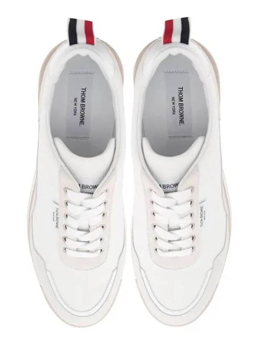 Eco Nylon Alumni Low Top Sneakers White - THOM BROWNE - BALAAN 2