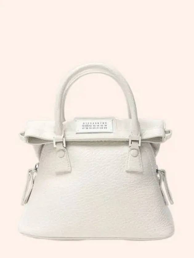 5AC Classique Micro Tote Bag Light Grey - MAISON MARGIELA - BALAAN 2