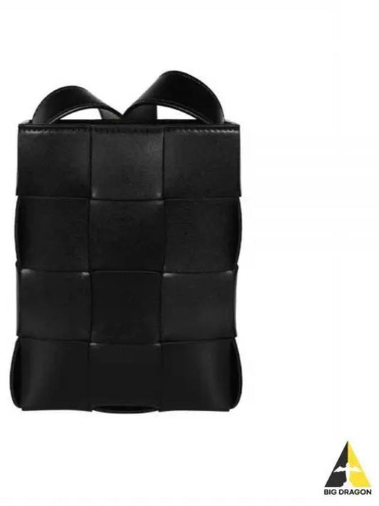 Cassette Intrecciato Mini Cross Bag Black - BOTTEGA VENETA - BALAAN 2