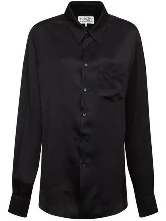 Lining Look Two-Way Long Slevees Shirt Black - MAISON MARGIELA - BALAAN 2