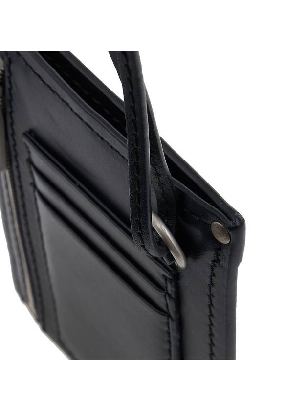 Meunier Envelope Leather Half Wallet Black - JACQUEMUS - BALAAN 8