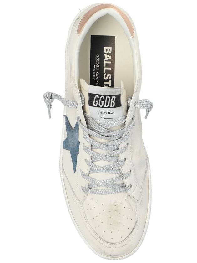 Ballstar Leather Low Top Sneakers Smoke Blue White - GOLDEN GOOSE - BALAAN 5