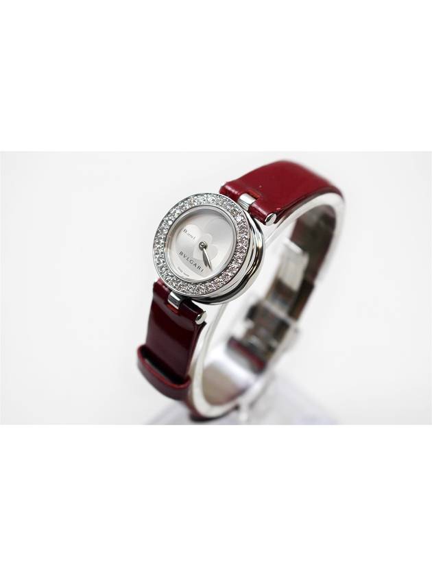 B zero one diamond bezel 1 leather band women s watch 22mm - BVLGARI - BALAAN 3