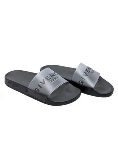 Logo Slippers Black - GIVENCHY - BALAAN 2