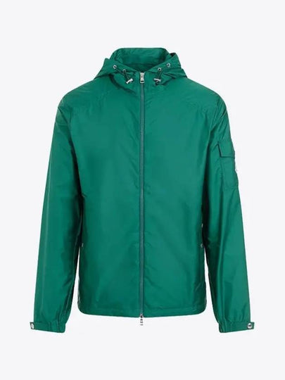 Etiache Rain Hooded Zip Up Emerald Green - MONCLER - BALAAN 2