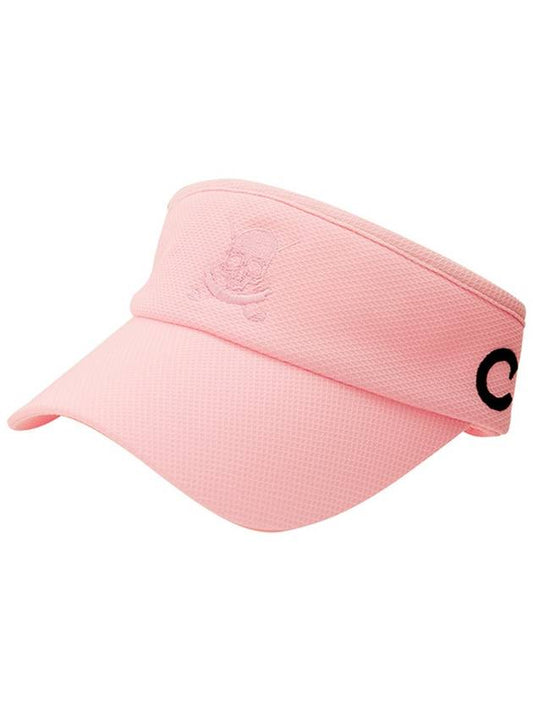 C23MHT006W Pastel Visor Baby Pink Black C logo - CHUCUCHU - BALAAN 1