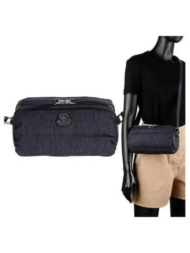 Patch logo denim shoulder bag 271340 - MONCLER - BALAAN 1