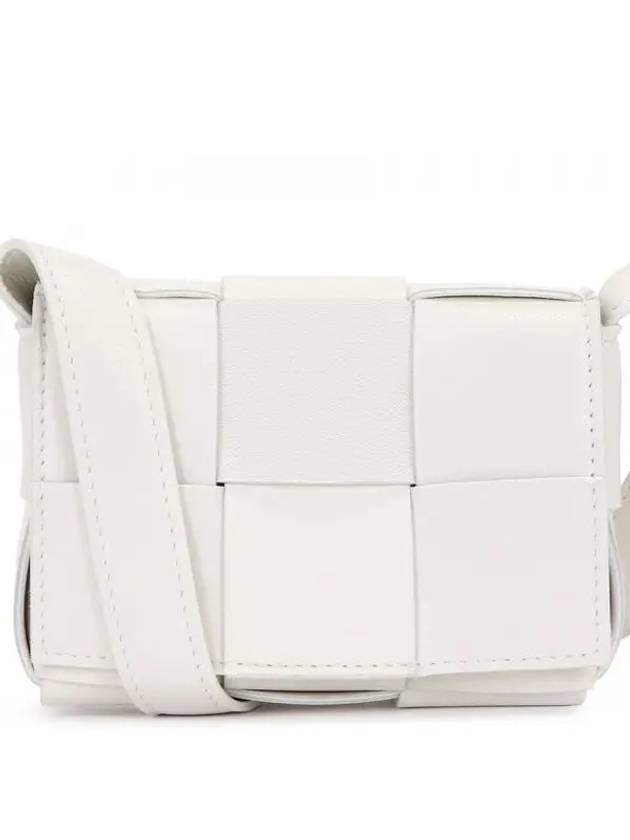 Intrecciato Cassette Small Cross Bag White - BOTTEGA VENETA - BALAAN 2