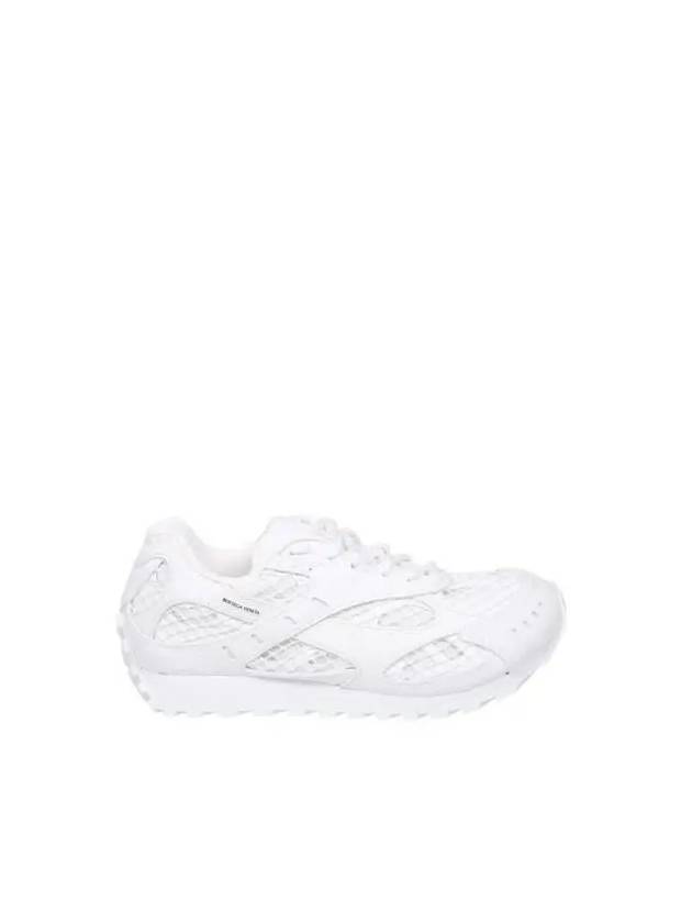 Orbit Mesh Rubber Low Top Sneakers Silver White - BOTTEGA VENETA - BALAAN 2