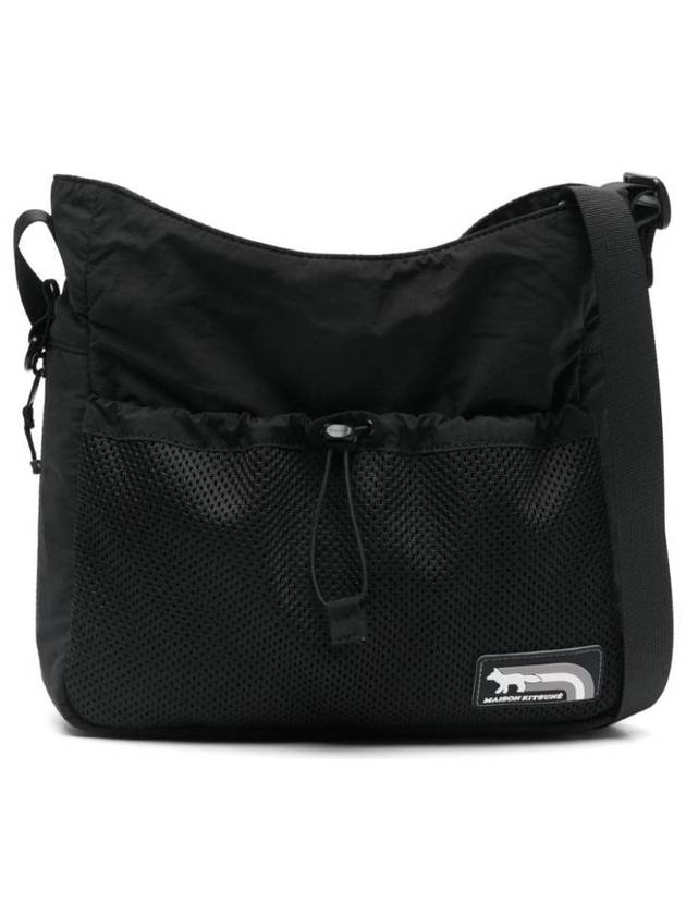 Flash Fox Messenger Bag Black - MAISON KITSUNE - BALAAN 1