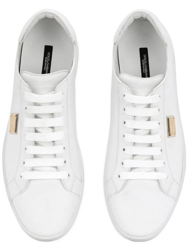 Saint Tropez Calfskin Sneakers White - DOLCE&GABBANA - BALAAN 5