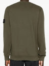 Wappen Patch Crew Neck Cotton Sweatshirt Musk Green - STONE ISLAND - BALAAN 4