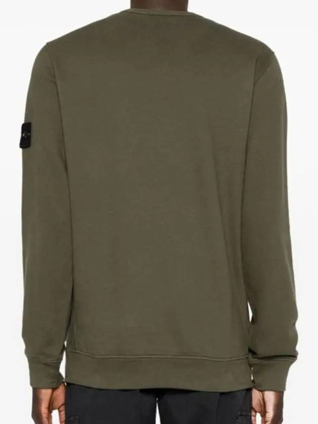 Wappen Patch Crew Neck Cotton Sweatshirt Musk Green - STONE ISLAND - BALAAN 4