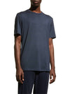 Anemone Essential Crew Neck Short Sleeve T-Shirt Navy - THEORY - BALAAN 4