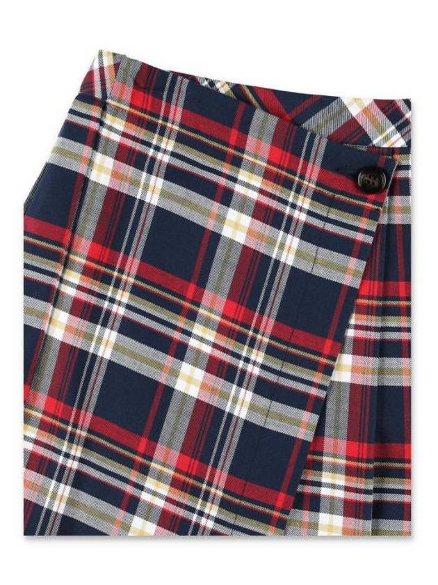 Girls Junior Check Wrap Skirt MX0079MX028 MX854 BPG - MAX & CO. - BALAAN 3