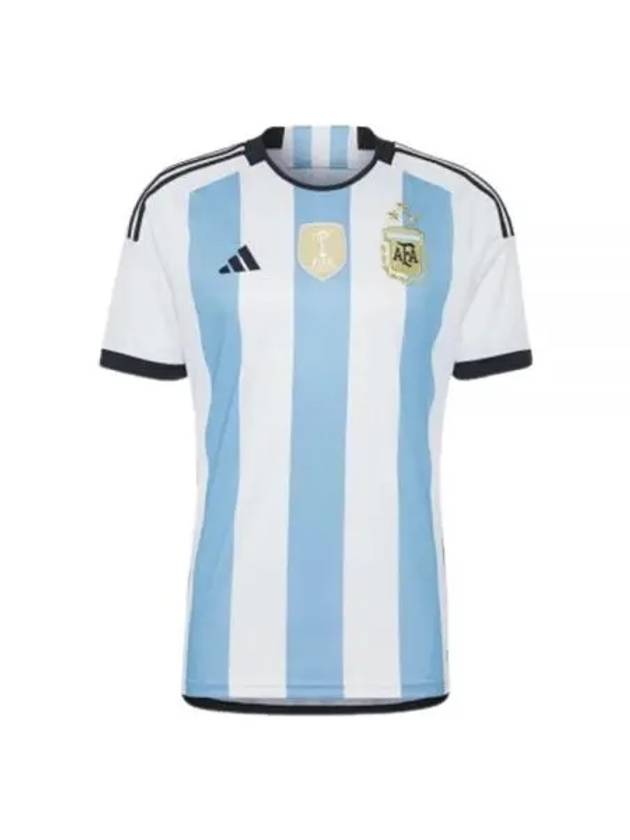 Argentina 22 Winner Home Jersey Short Sleeve T-Shirt White Light Blue - ADIDAS - BALAAN 2