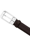 Men's Classic Reversible Cutting Leather Belt Black Brown - MONTBLANC - BALAAN.