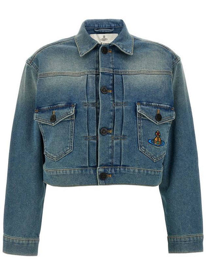 Marlene Washed Denim Jacket Blue - VIVIENNE WESTWOOD - BALAAN 2