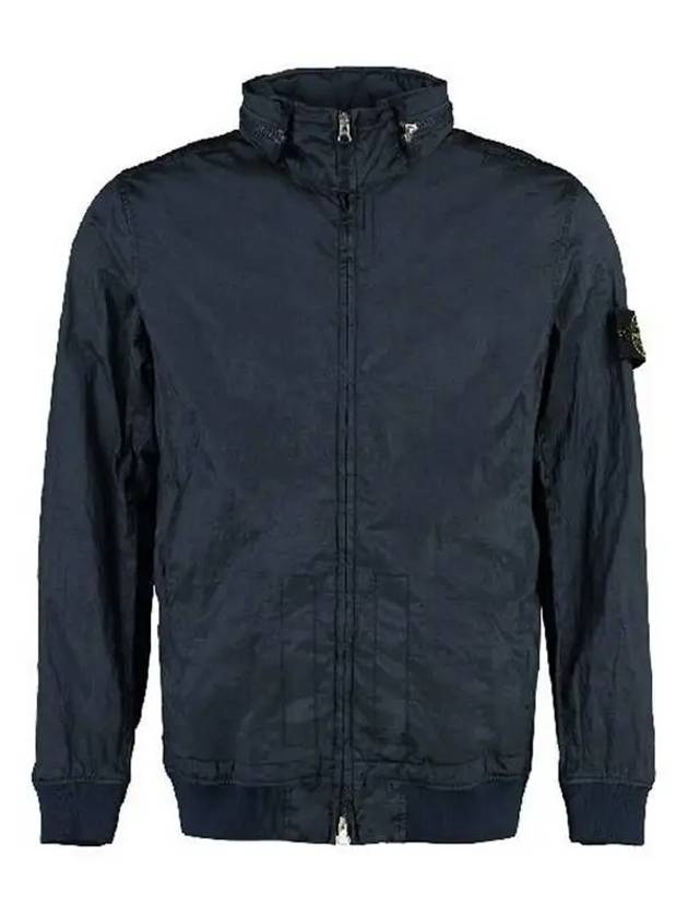 Men's Logo Patch Nylon Metal Zip-up Jacket Navy - STONE ISLAND - BALAAN 2