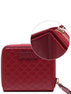 GG Micro Ssima Zipper Half Wallet Red - GUCCI - BALAAN 2