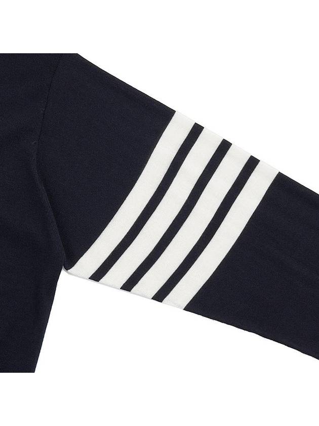 Men's Sustainable Classic Diagonal Wool Cardigan Navy - THOM BROWNE - BALAAN 6