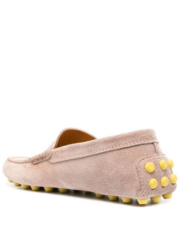 Gommino Bubble Suede Driving Shoes Beige - TOD'S - BALAAN 4