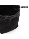 Dumpling Canvas Bucket Bag Black - JIL SANDER - BALAAN 6