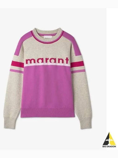 Carrie Logo Sweatshirt Pink PU0115FAA1L61E40PK - ISABEL MARANT - BALAAN 1