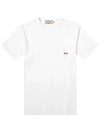 Tricolor Fox Patch Short Sleeve T-Shirt White - MAISON KITSUNE - BALAAN.