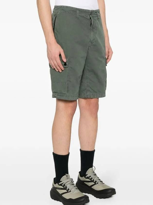 Cargo Bermuda Shorts Green - STONE ISLAND - BALAAN 4