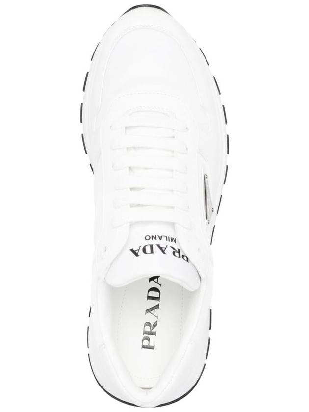 Prada Side Logo-Plaque Low-Top Sneakers - PRADA - BALAAN 4