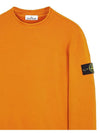 Stretch Cotton Fleece Mock Turtleneck Sweatshirt Rust - STONE ISLAND - BALAAN 4