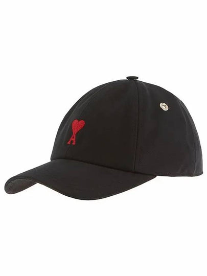 De Coeur Embroidered Logo Ball Cap Black - AMI - BALAAN 2