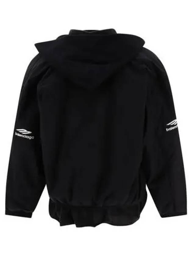 3B Sports Icon Layered Track Jacket Black - BALENCIAGA - BALAAN 3