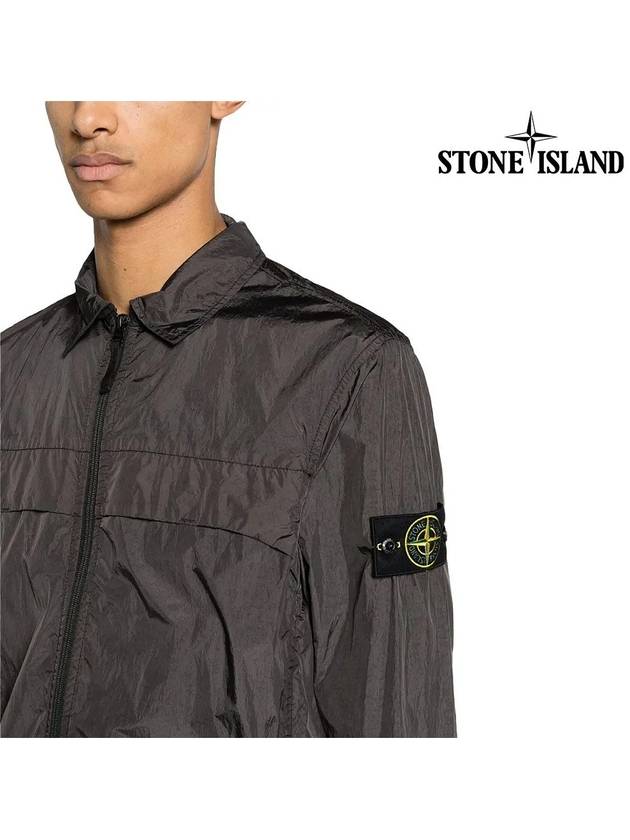 Garment Dyed Crinkle Reps R-NY Jacket Brown - STONE ISLAND - BALAAN 6