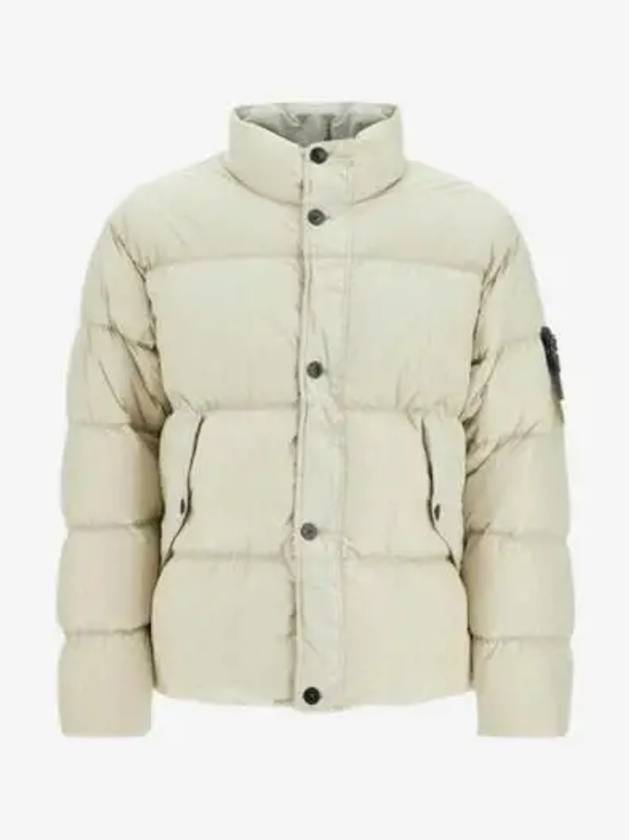 Garment Dyed Crinkle Reps R NY Down Padding Beige - STONE ISLAND - BALAAN 2