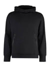 Diagonal Raised Fleece Goggle Hoodie Black - CP COMPANY - BALAAN 2