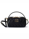 Matelasse Nappa Leather Shoulder Bag Black - MIU MIU - BALAAN 4