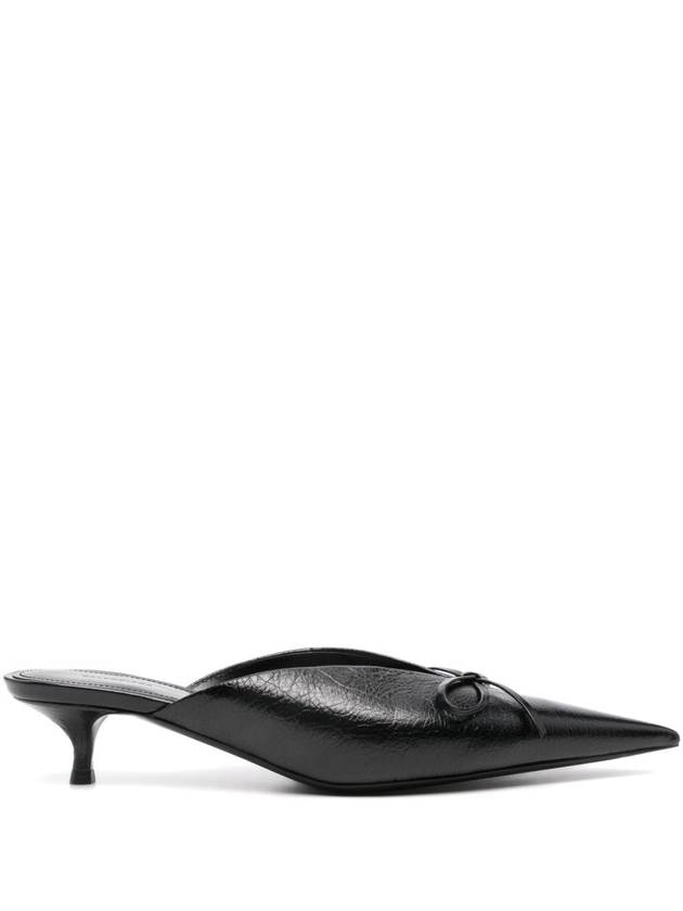 Women Knife Bow 40mm Mule Black - BALENCIAGA - BALAAN 2