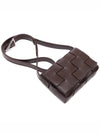 Cassette Intrecciato Small Leather Cross Bag Brown - BOTTEGA VENETA - BALAAN 6