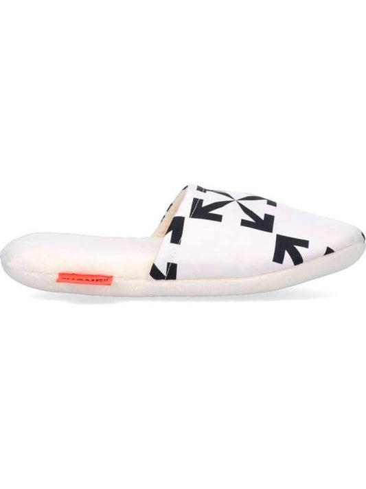 arrow pattern silk cotton house slippers white - OFF WHITE - BALAAN 1