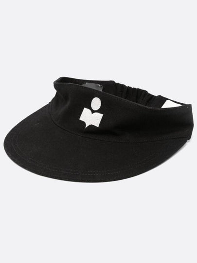 Embroidered Logo Visor Cap Black - ISABEL MARANT - BALAAN 2