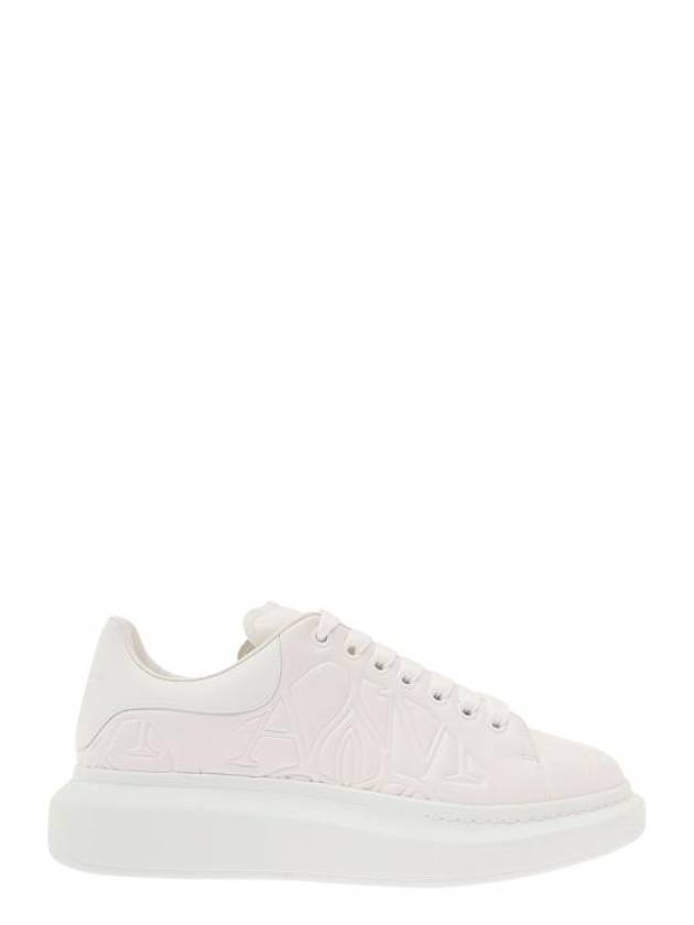 Debossed Logo Low-Top Sneakers White - ALEXANDER MCQUEEN - BALAAN 1