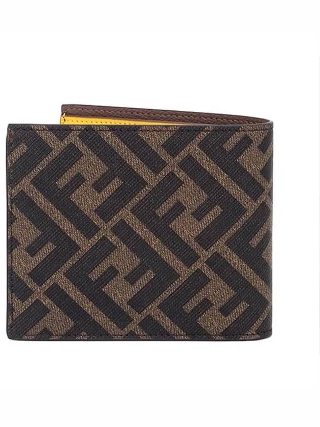 fabric half wallet brown - FENDI - BALAAN 3