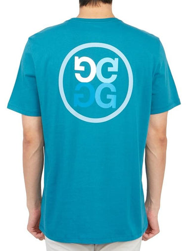 back logo short sleeve t-shirt blue - G/FORE - BALAAN 1