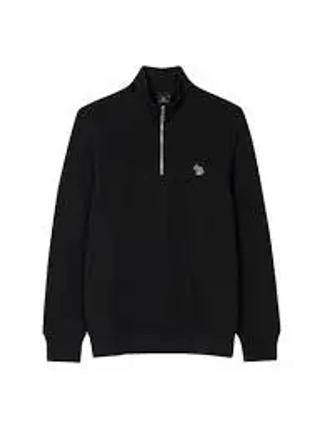 Zebra Zip Neck Sweatshirt Black - PAUL SMITH - BALAAN 2